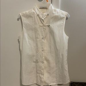 ❤️Prada White Short Sleeve Blouse size 4❤️